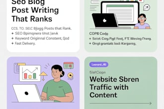 write SEO blog posts and website content that drives traffic