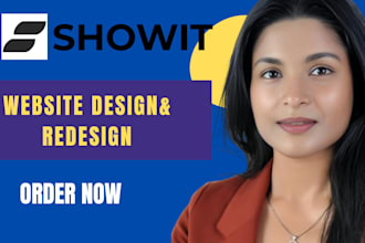 design and build a custom showit website from scratch