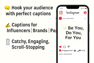 write creative instagram captions for pages and influencers