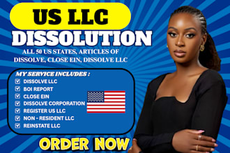 dissolve, amend, or reinstate your US llc or corporation