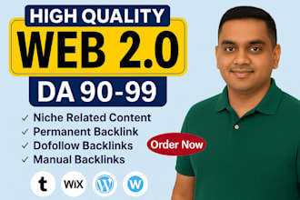 create high quality web 2 0 backlinks for SEO