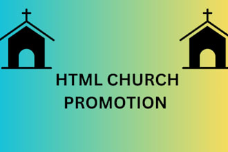do html church promotion for your event