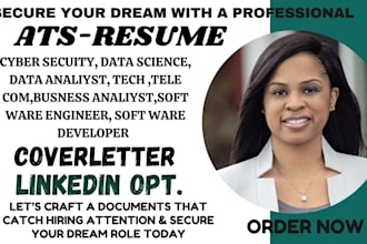 write cybersecurity, data science, data analyst, business analyst, grc resume cv