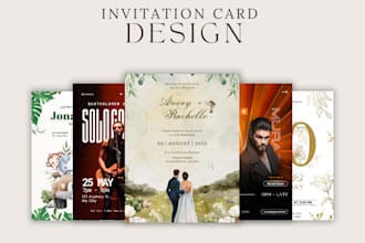 design wedding , birthday invitation and all invitation card
