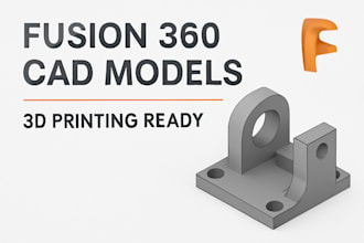 create fusion 360 cad models and stl files for 3d printing
