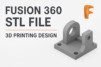 create stl file for 3d printing design in fusion 360