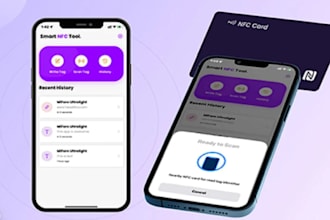 develop nfc app, fintech app, nfc payment app, nfc website, beacon app, reader