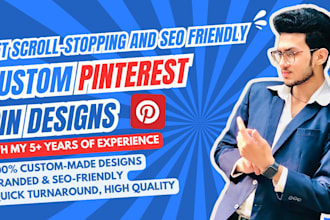design pinterest custom pin for influencer and bloggers