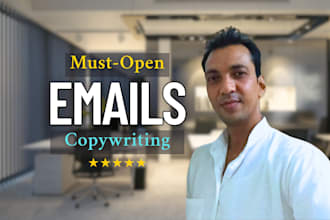 write high converting email sequences and newsletters as your email copywriter
