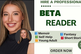 beta read critique your memoir self help ya fantasy novel short story books