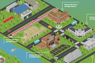 create vector map illustration, city map, festival map, or site maps