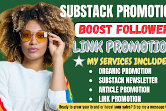 promote your newsletter and do promotion for your substack link page