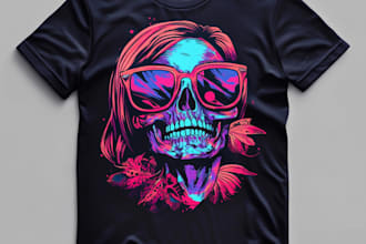 draw car illustration t shirt and automotive apparel