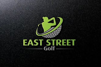 do professional creative golf club logo