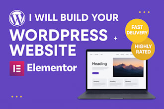 build wordpress website, elementor pro expert  redesign figma to wordpress