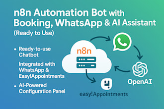 develop an whatsapp ai appointment chatbot using n8n