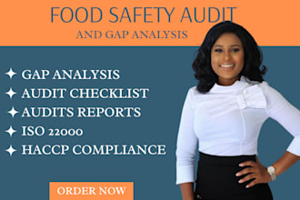 help you prepare for food safety audits with gap analysis