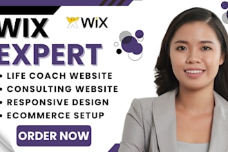 design life coaching wix website, wix consulting website and wix ecommerce
