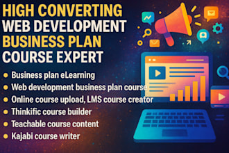 write edit upload your high converting web development business plan course