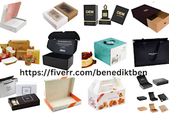 design product packaging, label design, box design, mailer box and pouch design