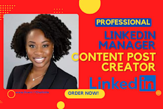 be your linkedin manager content post creator bio, followers and ghostwriter