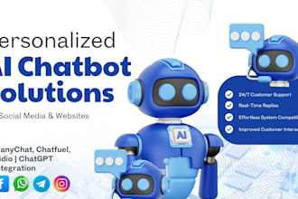 create ai chatbot for website and social media with manychat and gpt