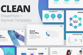 do powerpoint presentation and investor pitch deck design keynote canva template