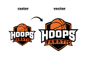 design recreate, fix, and update your logo with vector file