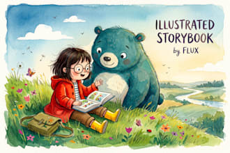 illustrate your children storybook for print or KDP