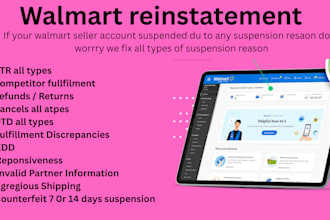 reinstate your walmart suspended account within 24hours