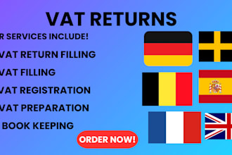 file UK vat and tax returns as a professional UK accountant