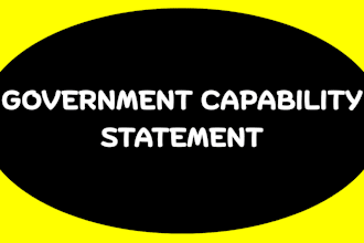 write, design competent government capability statement for business