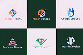 do unique finance, marketing, insurance, financial logo design