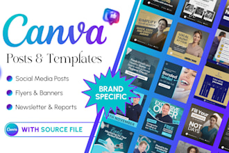 design social media posts and canva templates