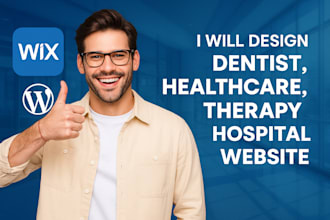 design dentist, healthcare, therapy and hospital website