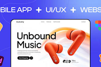 do app UI UX design, website figma design, prototype
