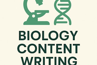 write engaging and accurate biology content