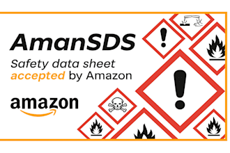 create compliant ghs safety data sheet sds and msds for USA UK or amazon