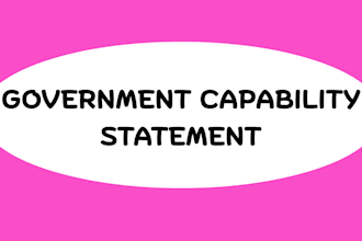 design standout government capability statement