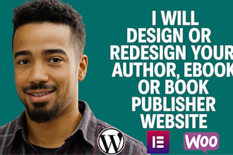 design, redesign author website, ebook website, book author website portfolio