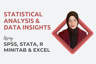 do statistical data analysis in spss, r, stata, minitab and excel
