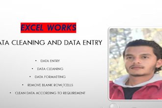 clean, format, merge, split, visualize excel data