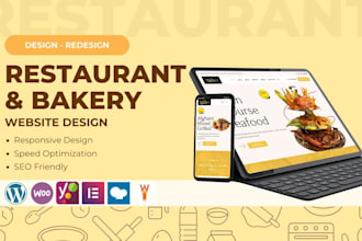 create a restaurant or bakery website with online order system