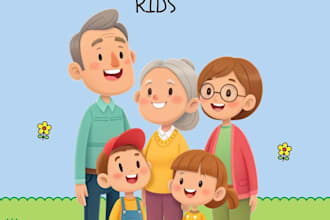 create bilingual family flashcards for kids en IT