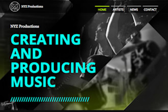 build music website record label website dj website band website