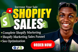 do complete shopify marketing sales funnel, dropshipping , klaviyo email flows