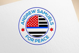 create unique minimalist political campaign logo