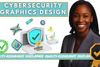 design cybersecurity brochure flyer home security logo design
