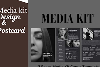 design a top level media kit epk press kit or one sheet  logo