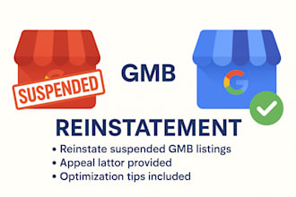 reinstate and optimize your suspended google my business listing